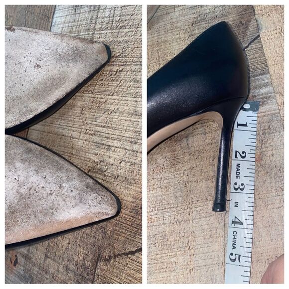 JIMMY CHOO BLACK ROMY 85 PUMPS SIZE 37 1/2 - Picture 11 of 12